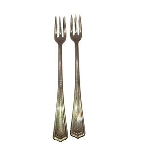 (2) SILCO Stainless USA Cocktail Seafood Forks